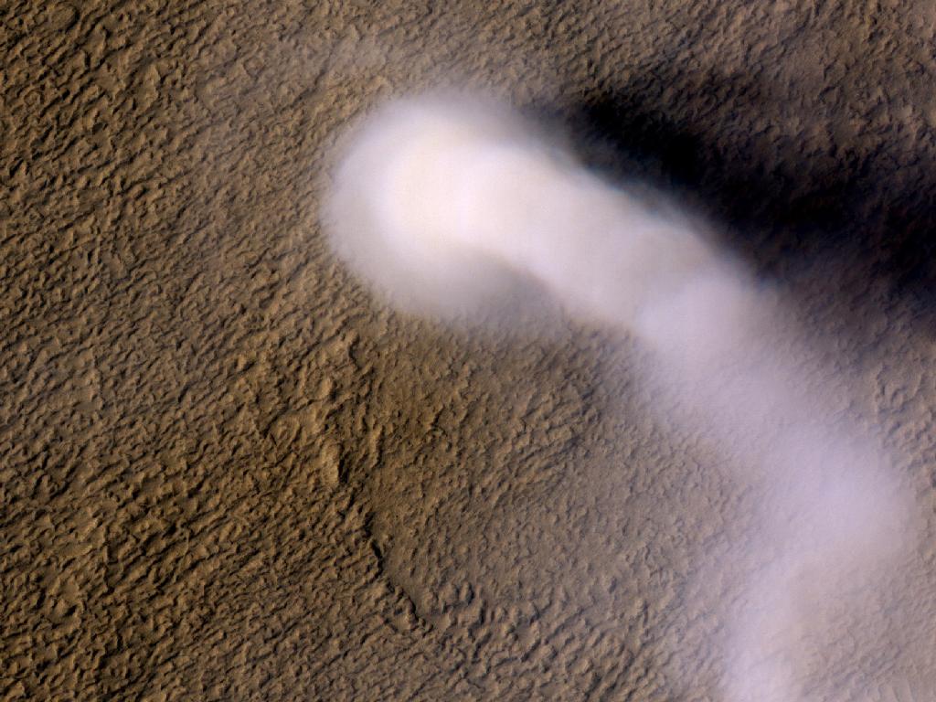 Huge Martian Dust Devil Churns in New Photo